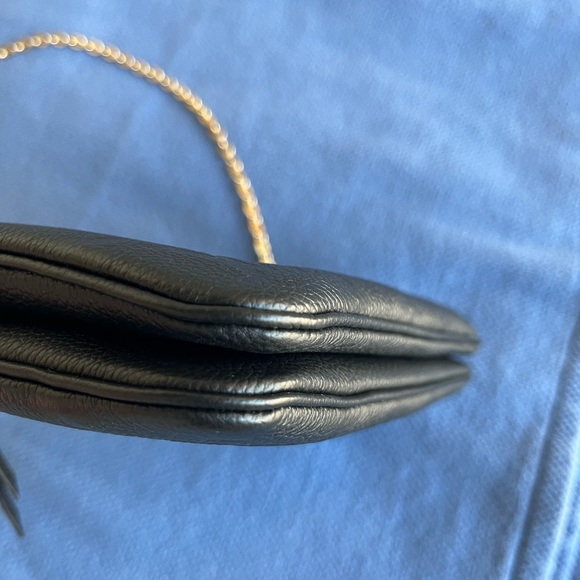 Authentic Louis Vuitton Double-Zip Pochette in Black Monogram Empreinte … - Picture 6 of 14